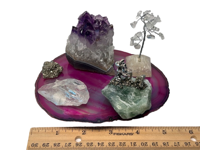 Photo 1 of 594096…rock collection on 6” agate base 