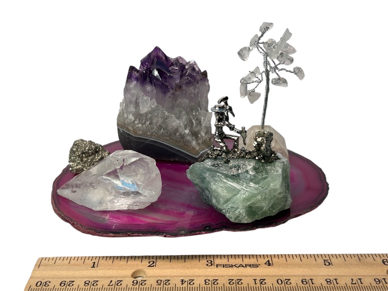 Photo 1 of 594096…rock collection on 6” agate base 