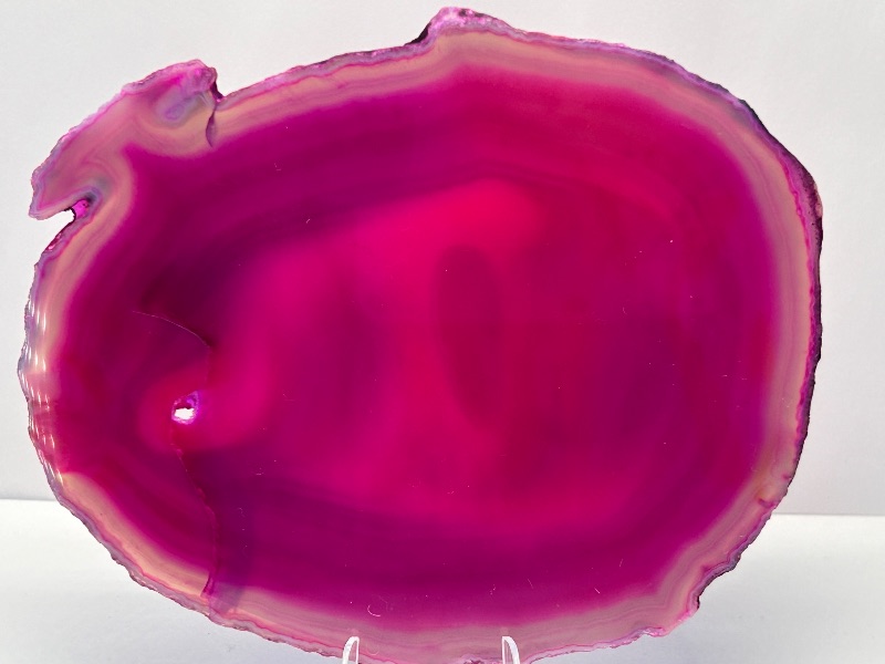 Photo 1 of 594097… 5”  agate slice with stand in gift box