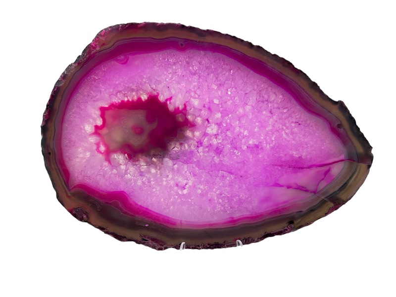 Photo 1 of 594099… 6” agate slice with stand in gift box