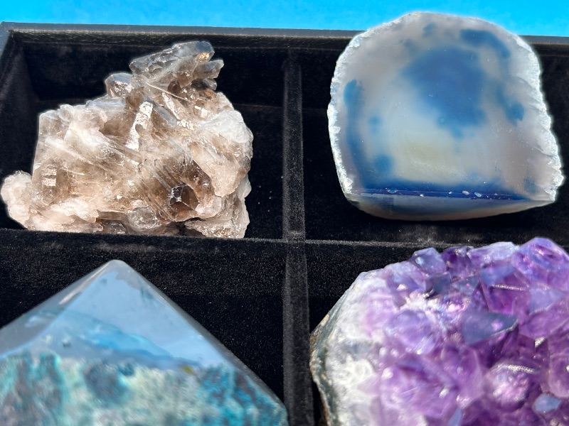 Photo 1 of 594103…large rock collection-amethyst, agate, smokey quartz, celestite and more