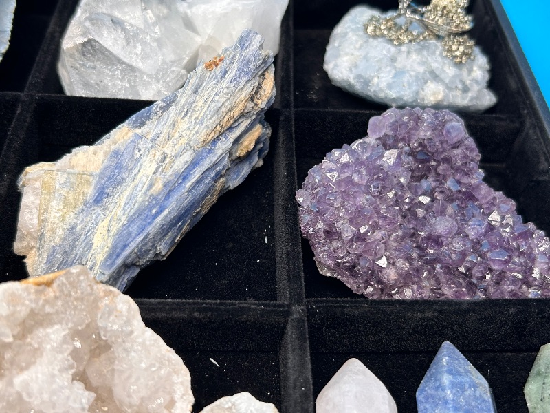 Photo 1 of 594103…large rock collection-amethyst, agate, smokey quartz, celestite and more
