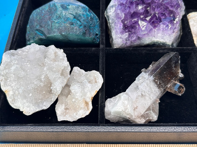 Photo 1 of 594103…large rock collection-amethyst, agate, smokey quartz, celestite and more