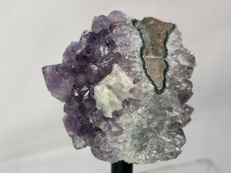 Photo 1 of 594107…4” amethyst crystal rock on display stand- height includes stand