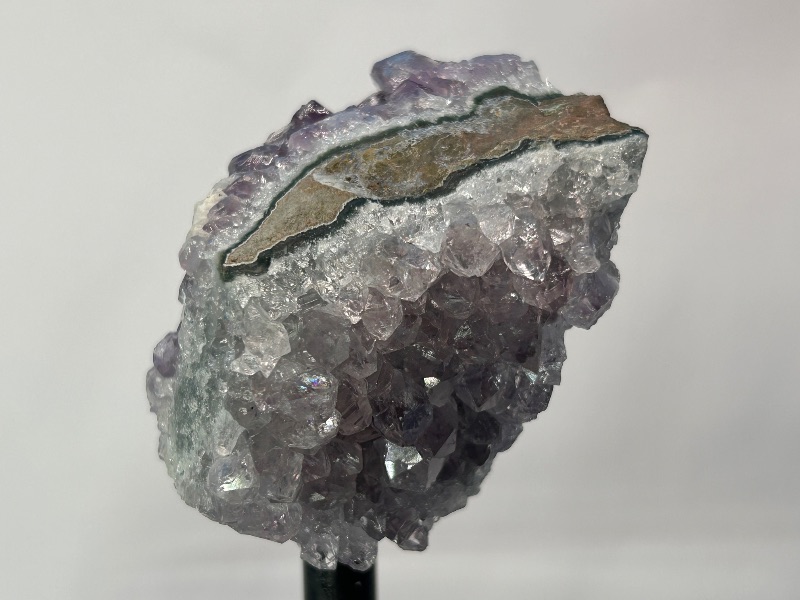 Photo 1 of 594107…4” amethyst crystal rock on display stand- height includes stand