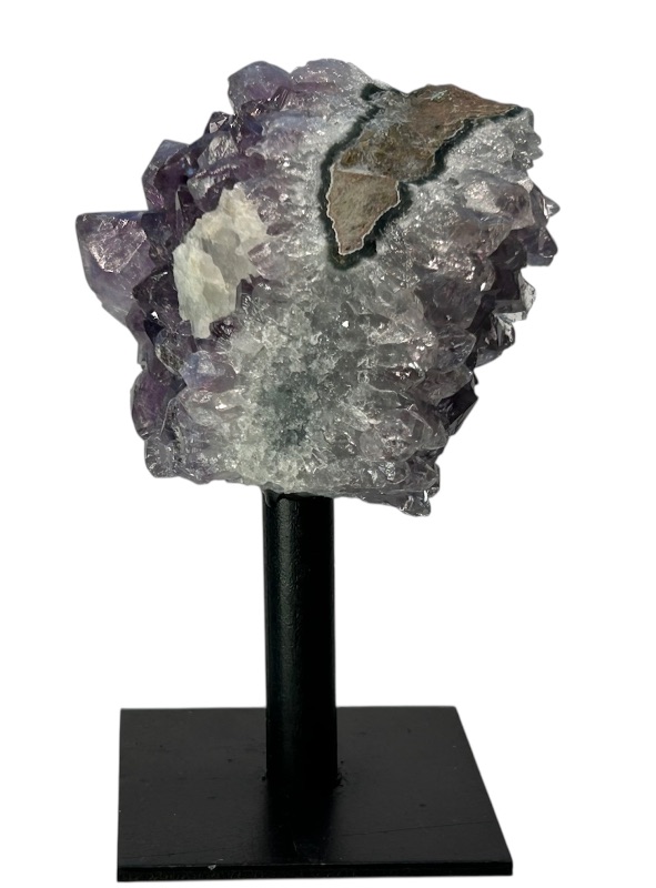 Photo 1 of 594107…4” amethyst crystal rock on display stand- height includes stand