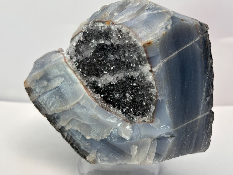 Photo 1 of 594111…4” agate with Druzy crystal 