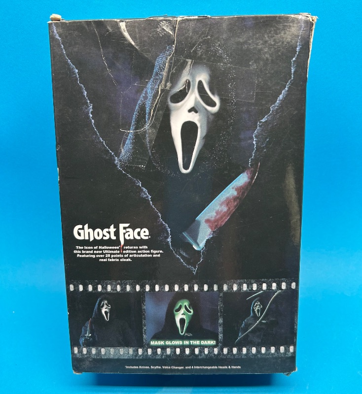 Photo 1 of 594148…NECA Ghost Face Scream action figure - missing extra knives