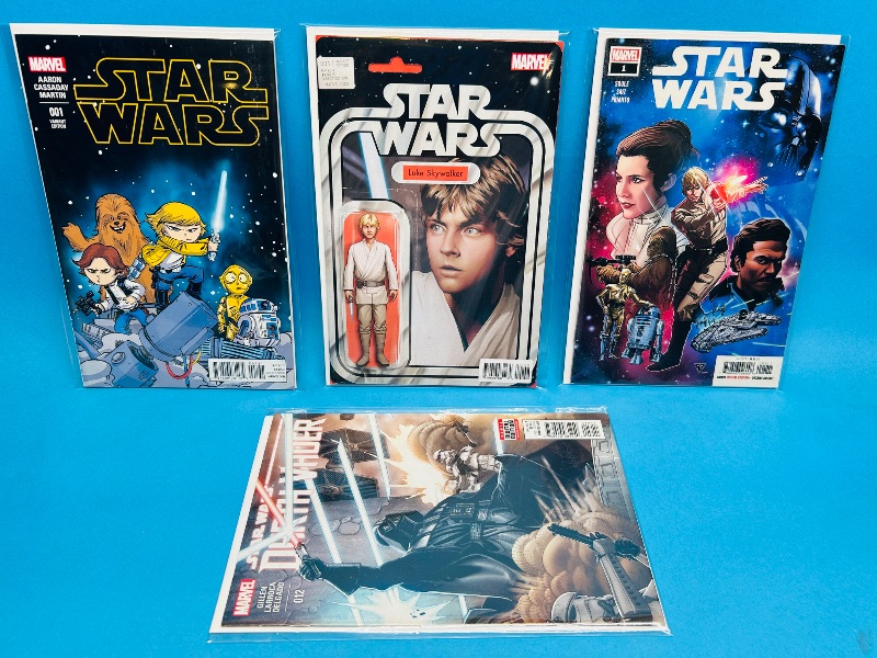 Photo 1 of 594224…4 Star Wars  comics in plastic sleeves 