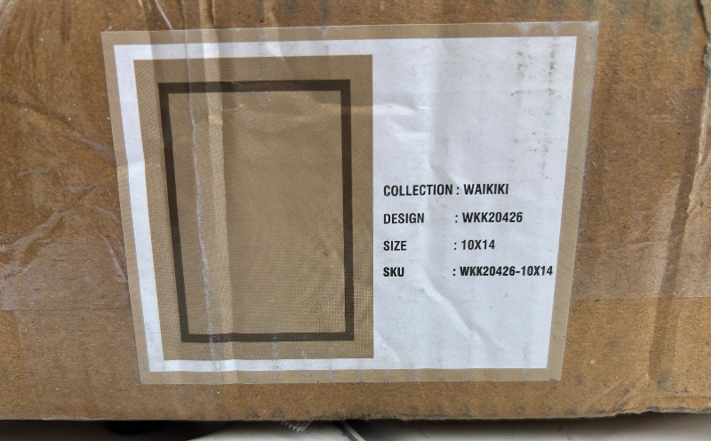 Photo 1 of 594332…10 x 14’ foot Waikiki jute color area rug in box and bag- returned never used