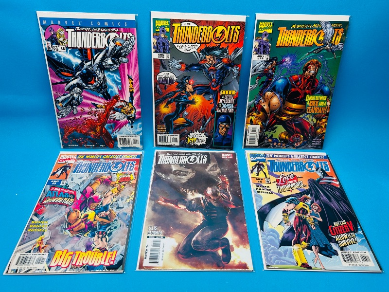 Photo 1 of 594757…thunderbolts comics in plastic sleeves 