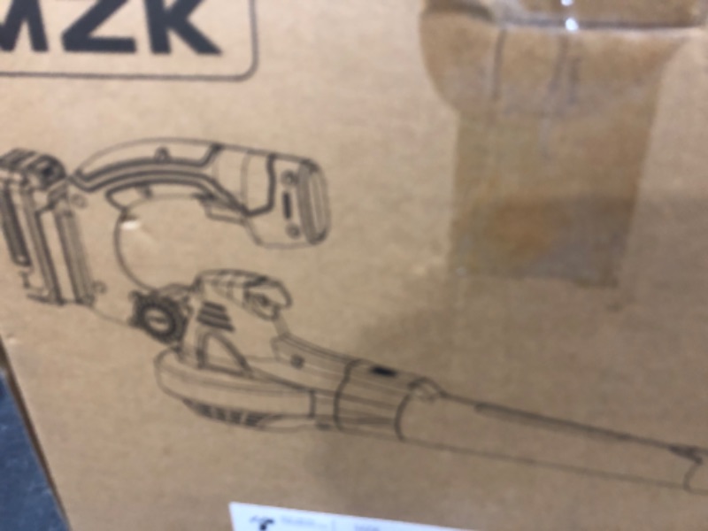 Photo 1 of MZK Cordless Leaf Blower,20V Battery Powered Leaf Blower for Lawn Care, Electric Lightweight Mini Hand Blower(Battery & Charger Included)