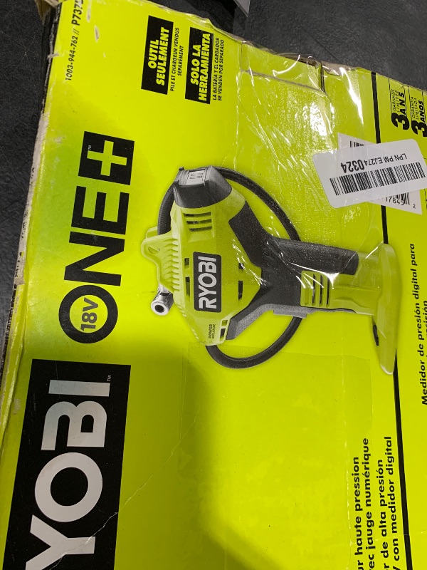 Photo 1 of Portable Power Inflator for Tires [New Digital Gauge] [18-Volt] [Cordless] [ONE+ Battery System] [P737D] (Battery Not Included, Power Tool Only)