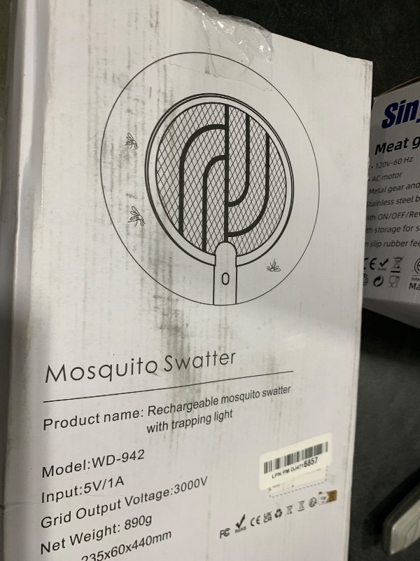 Photo 1 of PALONE Electric Fly Swatter 3000V Bug Zapper Racket 2 in 1 Fly Swatter with 1200mAh Battery Rechargeable Mosquito Killer Lamp with 3 Layers Safety Mesh for Indoor and Outdoor (2 Pack)