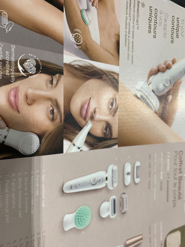 Photo 1 of Braun Epilator Silk-épil 9 Flex 9-300 Beauty Set, Facial Hair Removal for Women, Hair Removal Device, Shaver & Trimmer, Cordless, Rechargeable, Wet & Dry, FaceSpa