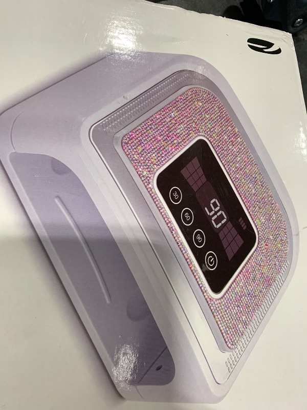 Photo 1 of Aedavey Cordless Nail Lamp, Rechargeable UV Nail Lamp for Gel Nails, LED Nail Lamp with 4 Timer Modes, Gel Nail Light Decorate with Sparkling Nail Rhinestones Diamond (Sparkly Diamond and White)B0C7VQ7KSQ
