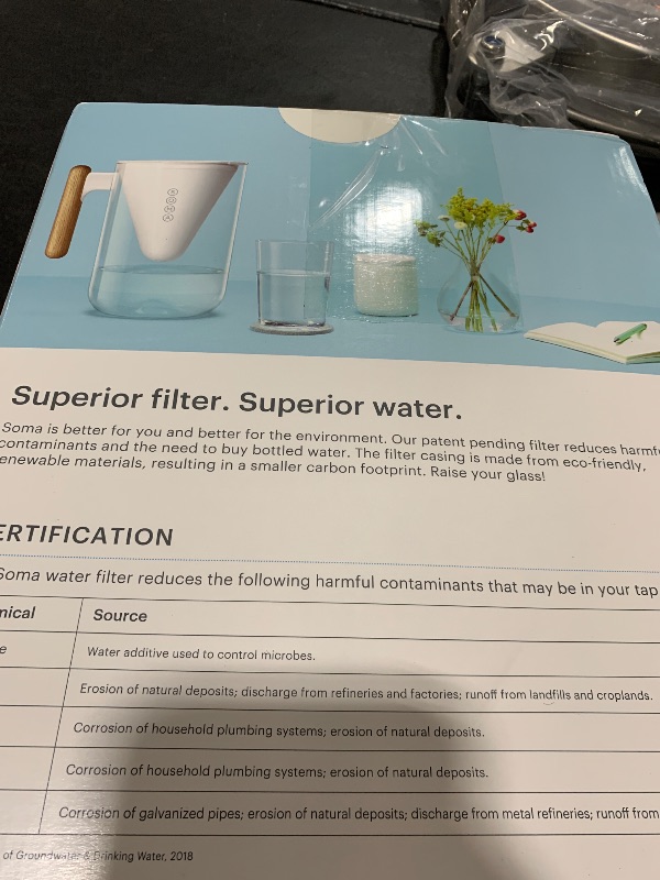 Photo 1 of SOMA 10-Cup Water Filter PitcherLPNPMEJ0000802
LPNPMEJ0000802
LPNPMEJ0000802

