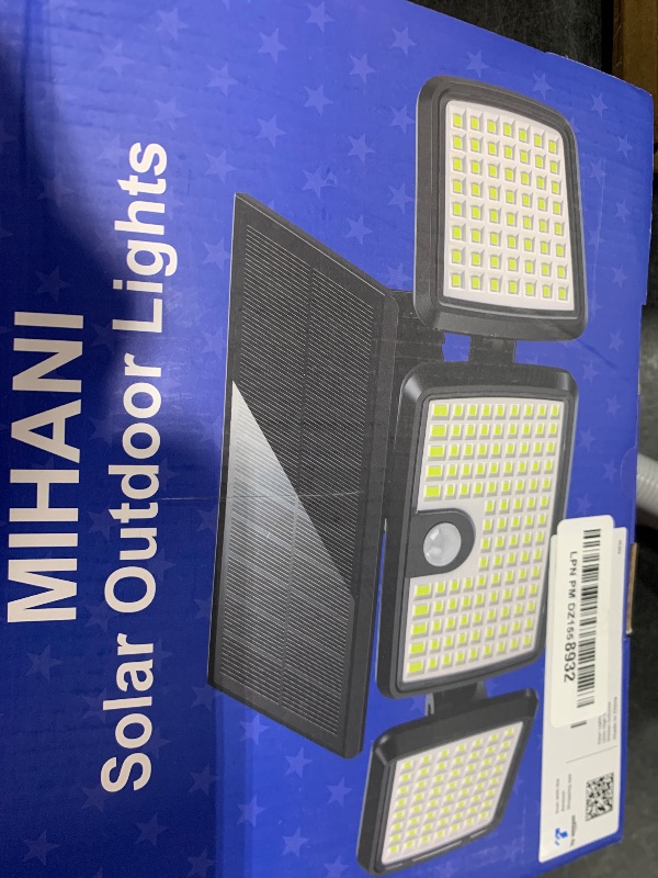 Photo 1 of Solar Lights Outdoor, Quick Charge Solar Motion Deck Lights Outdoor for Deck with 232LEDs High Brightness, Larger Built-in Tempered Glass Panel, Sensitive PIR Motion Inductor (Remote,2 Pack)