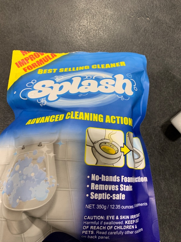 Photo 1 of Splash Foam Toilet Cleaner - New and Improved - Self Activating Miracle Powder for Toilet Bowl Cleaning