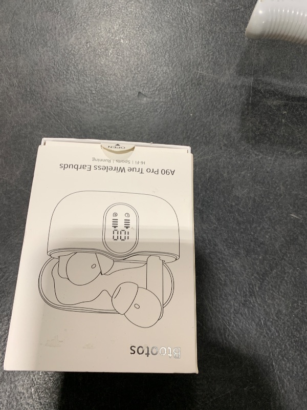 Photo 1 of Wireless Earbuds, Bluetooth 5.4 Headphones Bass Stereo, Ear Buds with Noise Cancelling Mic LED Display, IP7 Waterproof in Ear Earphones, 36H Playtime for Laptop Pad Phones Sports Workout, Orange(2025)
