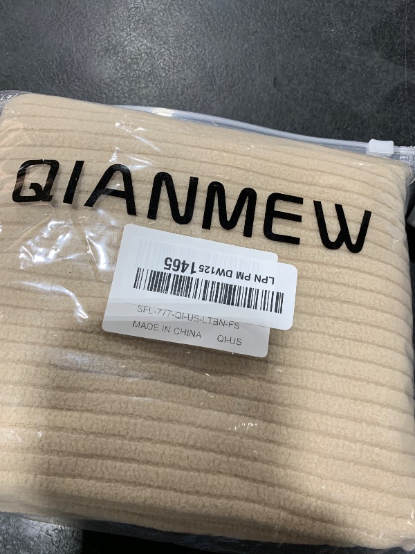 Photo 1 of QIANMEW Couch Cushion Covers,Comfort Soft Magic Sofa Covers Washable Stretch Resistant for Chair Cushion Couch Furniture Protectors for Pets Sectional Slipcovers(Armrest Sofa Cover,Light Brown)