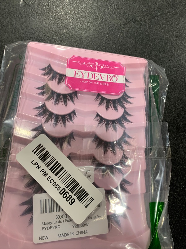 Photo 1 of Manga Lashes False Eyelashes Doll Dramatic Eyelashes Anime Cosplay Japanese Style Lashes Spiky Long Thick Mink Eye Lash Strips by EYDEVRO