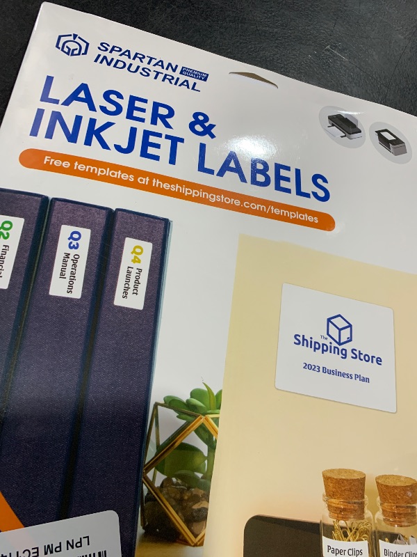 Photo 1 of 0.75" Circle Printable Labels Compatible with Inkjet and Laser Printers - 30 Sheets, 3240 Matte White Round Stickers for Pricing, Product Labeling, and Custom Tags - Spartan Industrial