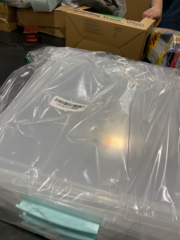 Photo 1 of Tribello Plastic Storage Containers With Lids For Organizing - (Large - 14 x 11.5 x 3)
