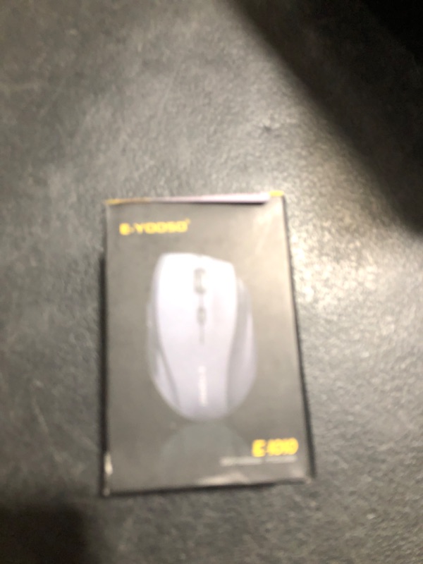 Photo 1 of E-YOOSO Wireless Mouse for Laptop, Portable Optical Computer Mouse, 6 Buttons, Cordless 2.4GHz with USB Receiver, 5-Level 4800 DPI, 18 Months Battery Life, for PC, Chromebook, Windows, Mac(Black)