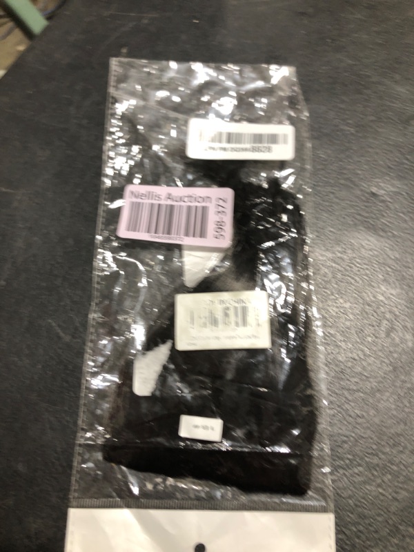 Photo 1 of LEEONS Clip on Bangs Black Fringe Hair Extensions 6" Short Straight Clips in Hair Bang False Flat Hairpiece Two Side(1B#)
