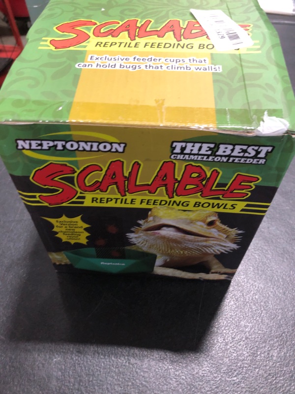 Photo 1 of NEPTONION Hookable Chameleon Feeding Bowl, Professional Live Worm Organizer with Column for Prey to Climb and Move, Suitable for Lizard, Bearded Dragon, Iguana, Gecko, Toad, Frog