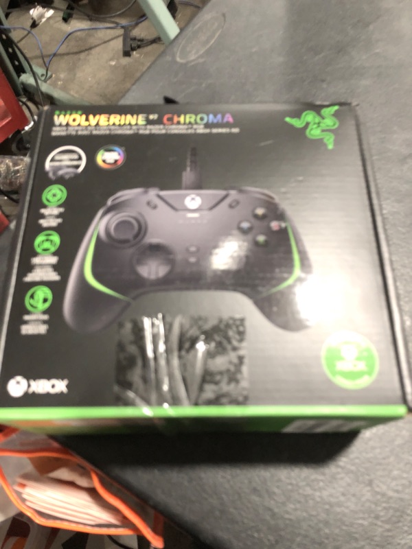 Photo 1 of Razer Wolverine V2 Chroma Wired Gaming Pro Controller for Xbox Series X|S, Xbox One, PC: RGB Lighting - Remappable Buttons & Triggers - Mecha-Tactile Buttons & D-Pad - Trigger Stop-Switches - Black