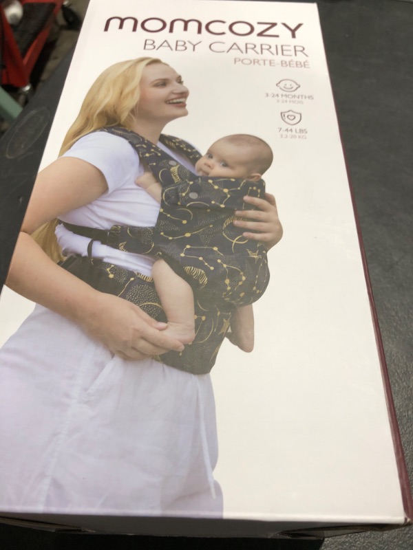 Photo 1 of Momcozy Baby Carrier - Ergonomic, Cozy and Lightweight Carrier for 7-44lbs, Effortless to Put On, Ideal for Hands-Free Parenting, Enhanced Lumbar Support, Purehug for Infant to Toddler, Black