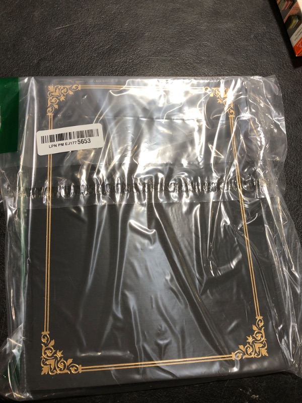 Photo 1 of SUNEE Single Sided Certificate Holders, 15 Packs Black Diploma Holders, Certificate Covers with Gold Foil Border for Letter Size 8.5 x 11 Certificate Paper, Cardstock, Award, Graduation, Documents