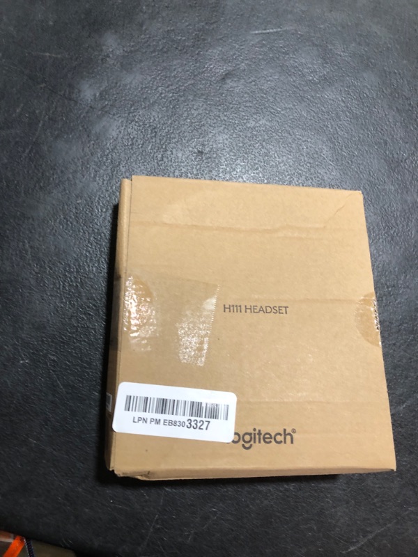 Photo 1 of Logitech H111 Stereo Headset with 3.5 mm Audio Jack, Black