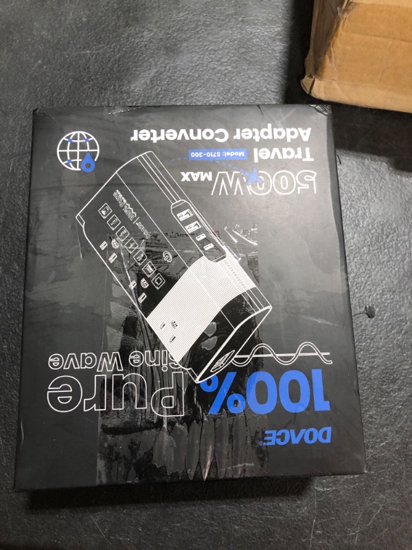 Photo 1 of 500W Pure Sine Wave Voltage Converter US to Europe, 220V to 110V Converter for European Travel, Power Converter Adapter Combo PD for CPAP Hair Straightener Cruler Shaver Toothbrush Laptop Camera Phone