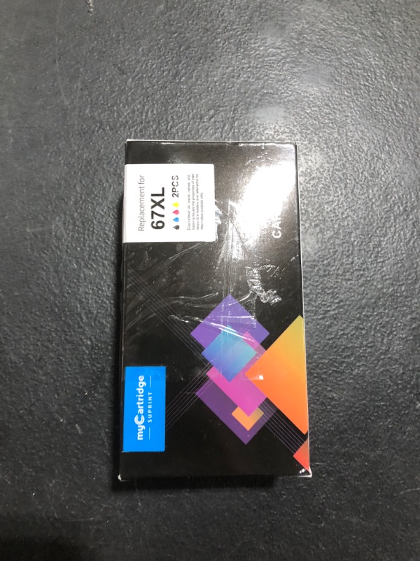 Photo 1 of 67XL HP Printer Ink for HP Ink 67 Replacement for HP 67 Ink Cartridges Black/Color Combo Pack HP67 DeskJet 2755e 2855e 2700 4255e 4155e 2800e 2700e 2700e Envy 6055e 6000 6455e Printer Ink HP 67