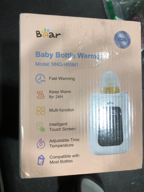 Photo 1 of Bear Baby Bottle Warmer, Milk Warmer Breastmilk Bag Formula Fast Warming for New Born Baby Bottles, 6 Oz with Time Temp Control Automatic Shut Off at Home Use