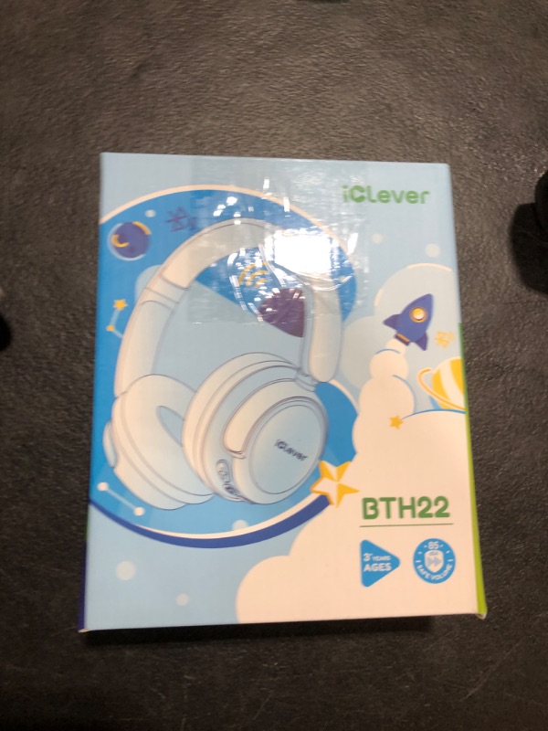 Photo 1 of iClever BTH22 Kids Bluetooth Headphones, 60H Play Time, USB C Fast Charging, Bluetooth 5.4, AUX Cord,Safe Volume 74/85 dBA,Over Ear Kids Headphones Wireless for iPad/Tablet/Travel/School, Bright Pink