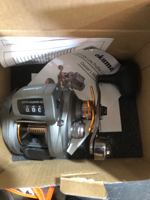Photo 1 of Okuma Coldwater 350 Low Profile Linecounter Reel CW354D, Right Hand