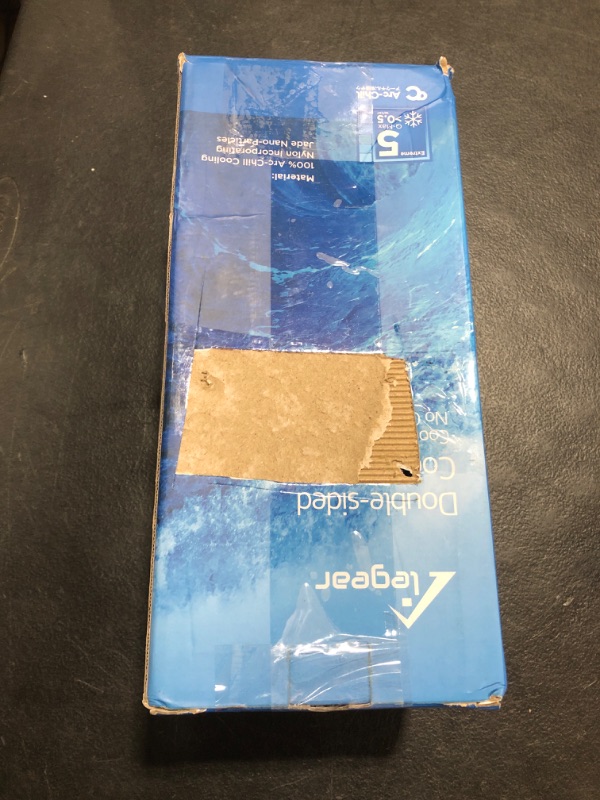 Photo 1 of Elegear Revolutionary Cooling Blanket, Absorbs Heat to Keep Body Cool for Night Sweats, Double Sided Arc-Chill3.0 Cooling Fiber Q-Max>0.5, Lightweight Summer Cold Blankets for Sleeping 79" x 86"