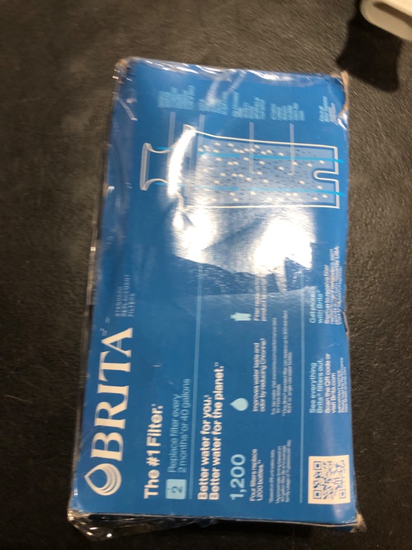 Photo 1 of Brita Standard Water Filter for Pitchers and Dispensers, BPA-Free, Reduces Copper, Cadmium and Mercury Impurities, Lasts Two Months or 40 Gallons, Includes 4 Filters for Pitchers
