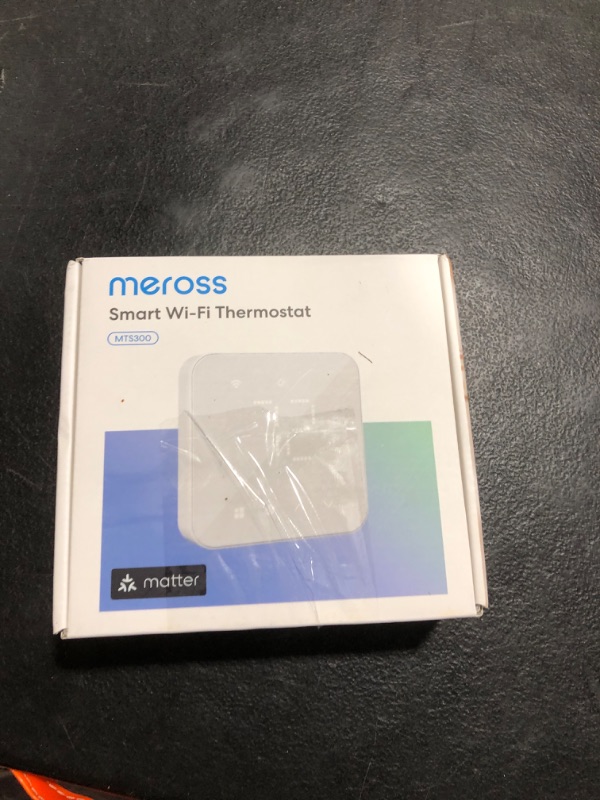 Photo 1 of meross Smart Thermostat for Home, WiFi Thermostat Works with Matter, Alexa, Apple Home, Google Assistant, App & Voice Control, 7x24h Scheduling, Energy Saving, C-Wire Required