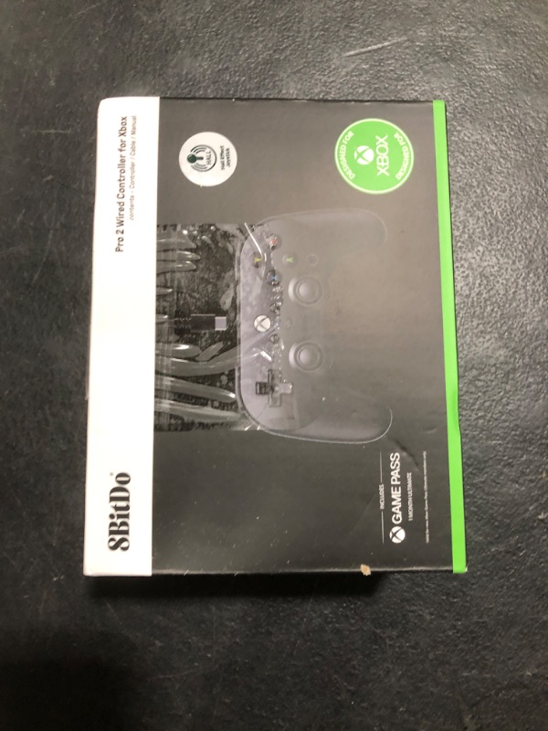 Photo 1 of 8Bitdo Pro 2 Wired Controller for Xbox, Hall Effect Joysticks and Hall Triggers, 3.5mm Audio Jack, Compatible with Xbox Series X|S, Xbox One, Windows 10/11 - Officially Licensed (Black)