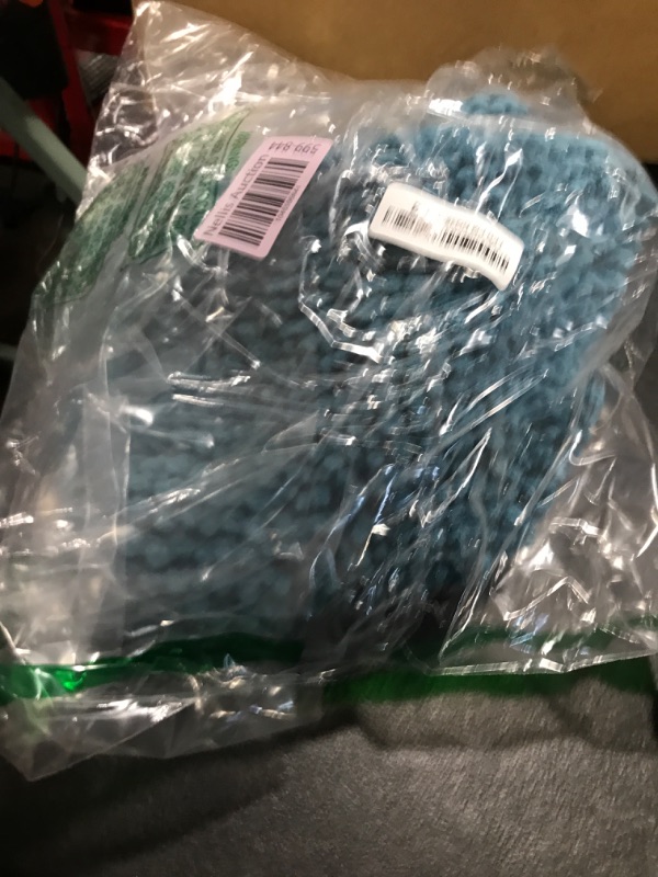 Photo 1 of Turquoize Bathroom Rugs and Mats 1-Piece Bath Mat Set Non Slip Bath Mats for Tub Extra Soft and Absorbent Gray Shaggy Rugs for Bedroom Machine Washable Bath Mats, 20"x 32", Turquoise Blue