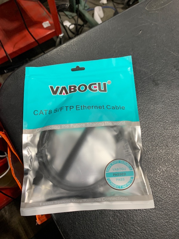 Photo 1 of Vabogu Cat 8 Ethernet Cable, 3ft Heavy Duty High Speed Internet Network Cable, 26AWG, 2000Mhz 40Gbps with Gold Plated RJ45 Connectors, Shielded for Indoor & Outdoor Use