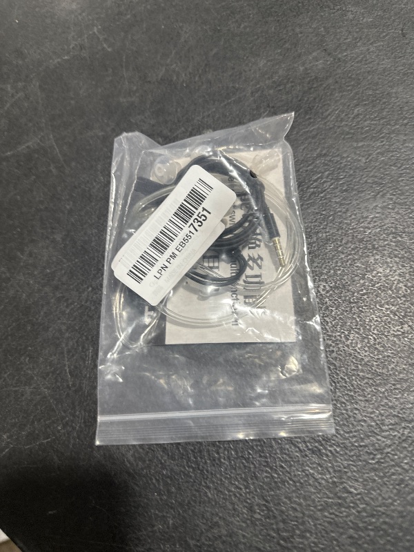 Photo 1 of in-Ear Headphones, 3.5mm Anti-Radiation Air Acoustic Tube Earpiece Earphone with Microphone for Mobile Phone, Tablet, MP3, MP4, etc.(Black)