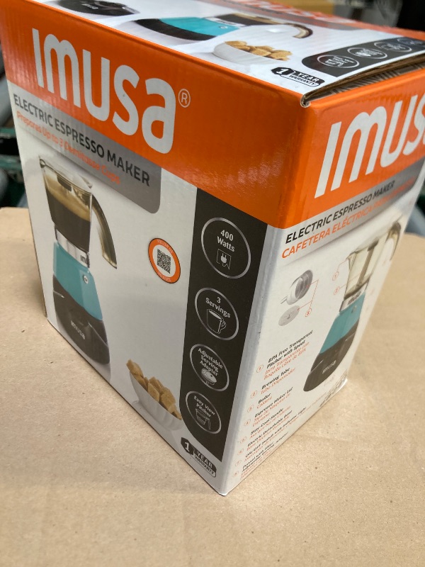 Photo 1 of Imusa 3 or 2cup Electric Espresso Maker, Teal