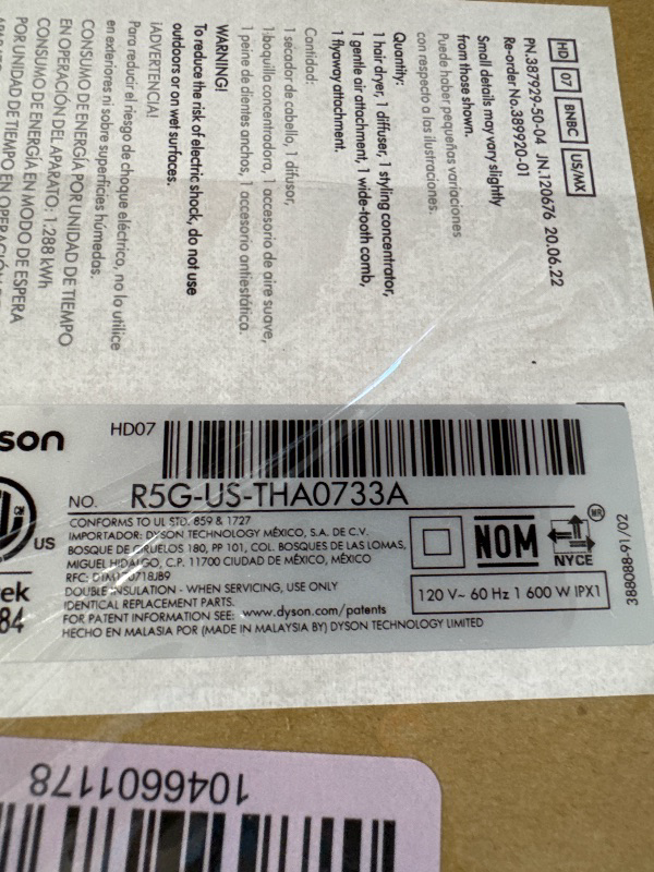 Photo 1 of NEW!!! Dyson Supersonic™ Hair Dryer, Nickel/Copper