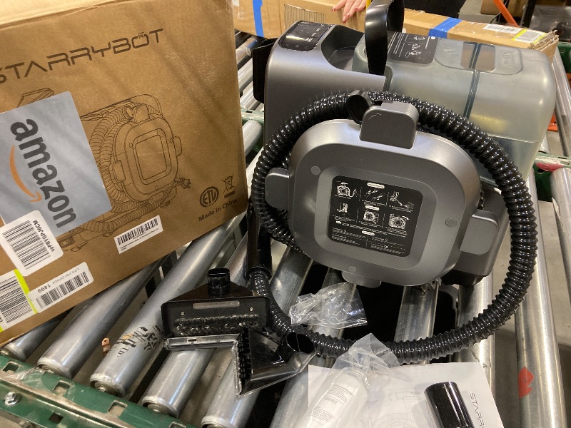 Photo 1 of Portable Carpet Cleaner Machine with Steam Techology for Carpet & Upholestery, 12000Pa Powerful Suction with Versatile Tools, Compact Pet Stain Remover and Deodorizer
